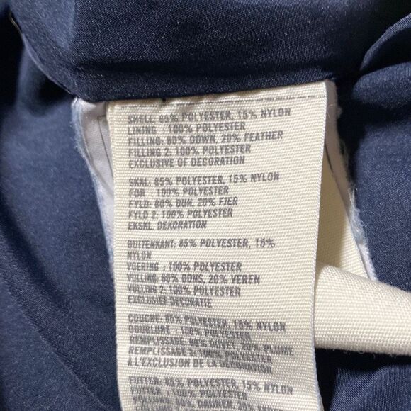 Abercrombie & Fitch Women's Down Filled Puffer Vest Blue M Y2K - Picture 12 of 13